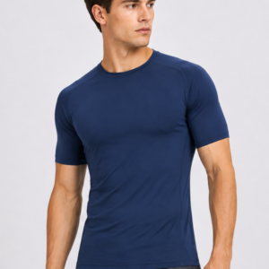 UrbanFit Performance Training Tee – Navy Blue