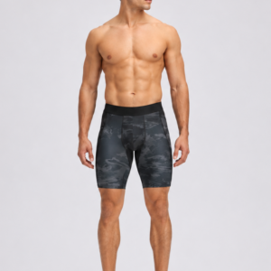 UrbanFit CamoCore Compression Shorts – Grey Camo