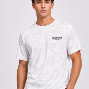 UrbanFit Arctic Camo Performance Tee – White Camo